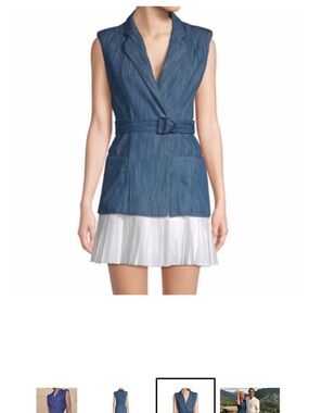 Alexis Navy and White dress